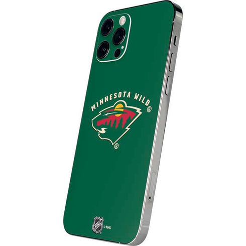 NHL Minnesota Wild Solid Background iPhone 12 Pro Max Skin